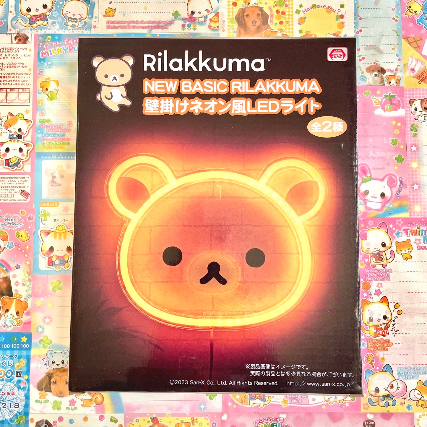 NEW BASIC RILAKKUMA Wall-Mounted Neon-Style LED Light Sign