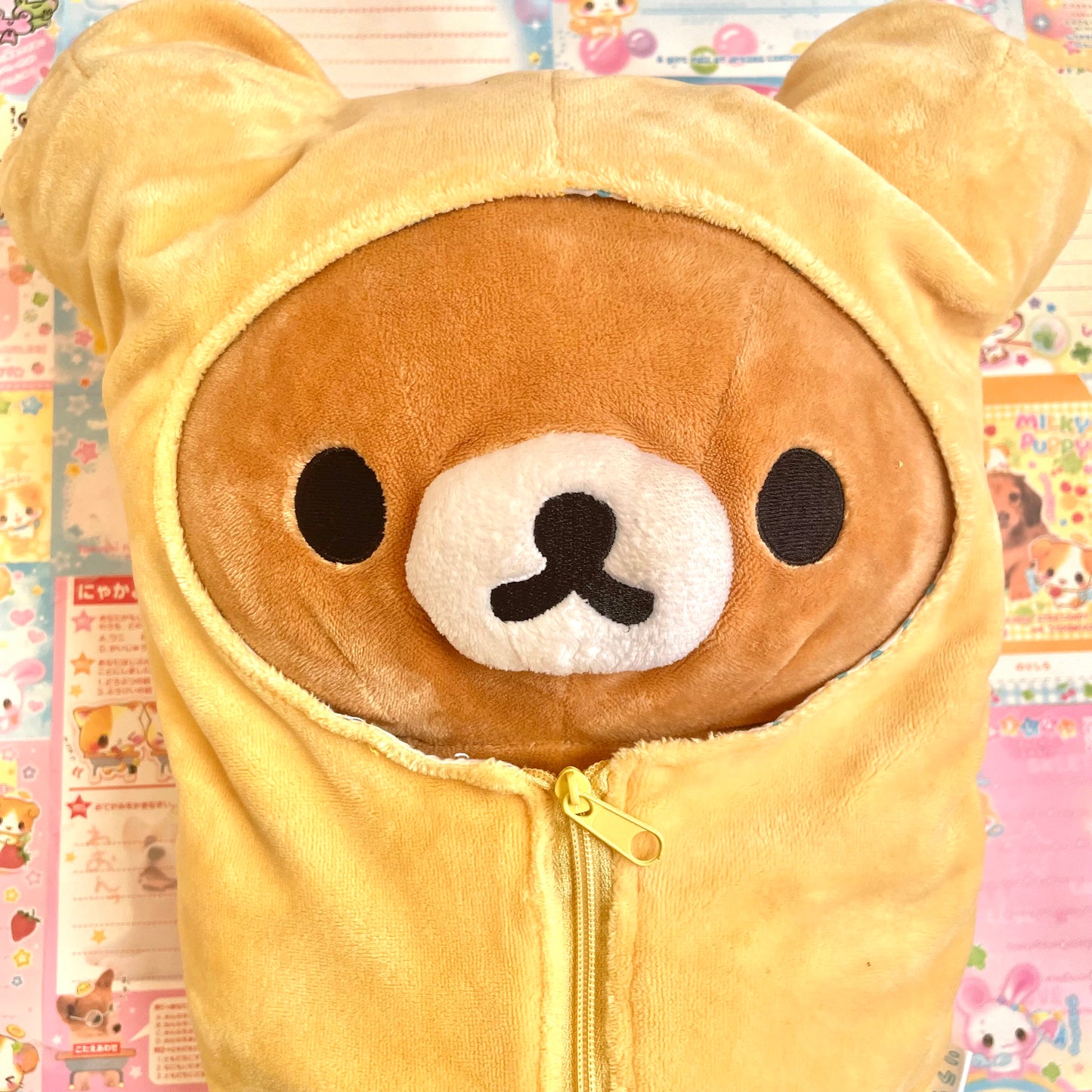 Rilakkuma in Reversible Sleeping Bag Plush