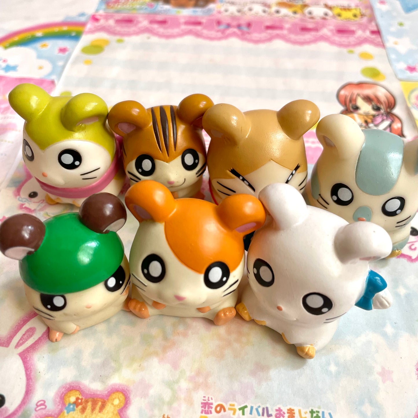 Hamtaro Finger Puppet Figure Set