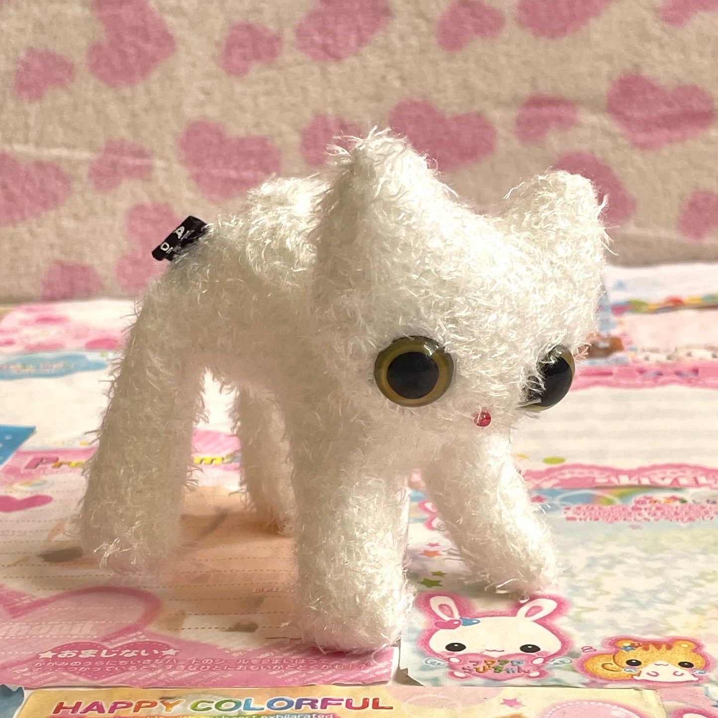 CAT, CAT, CAT! Fuzzy White Cat Plush