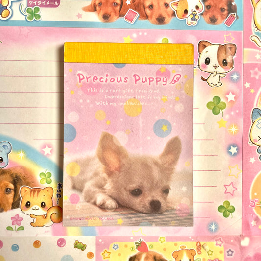 Precious Puppy Memo Pad