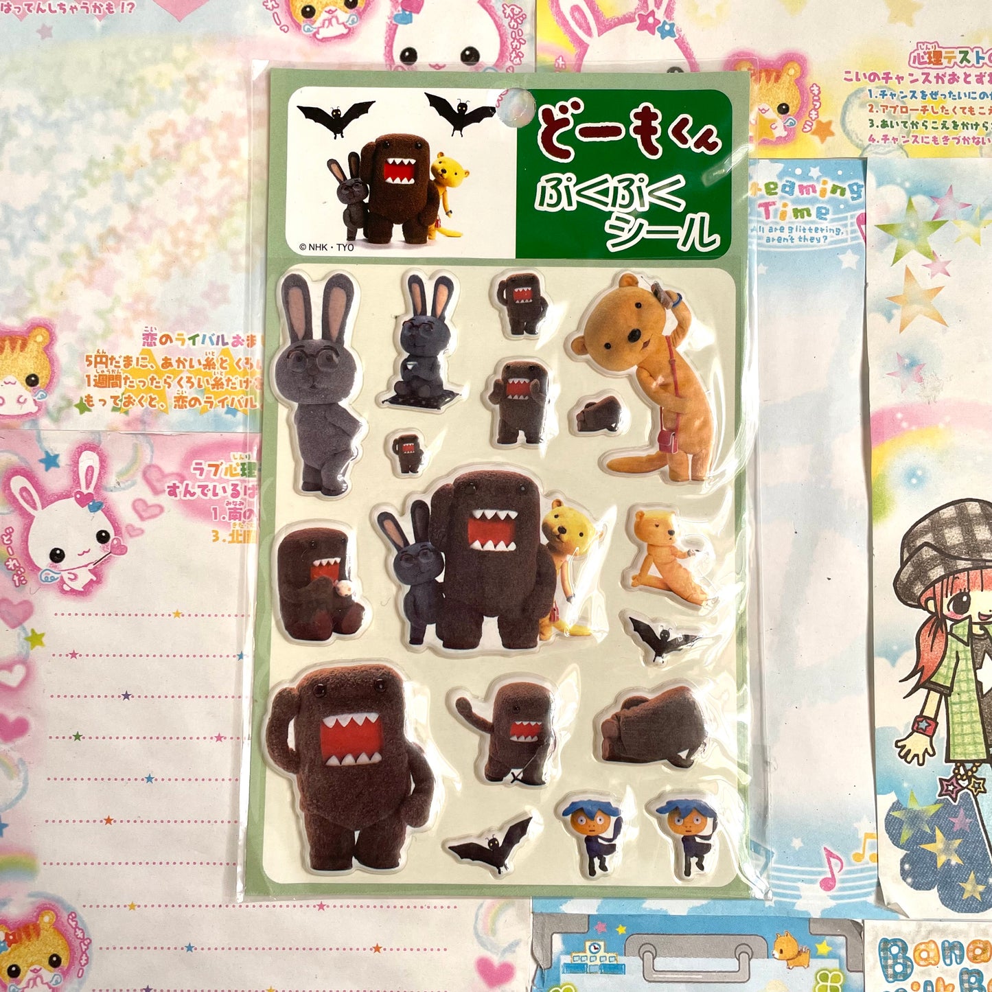 Domo Kun 3D Sticker Sheet