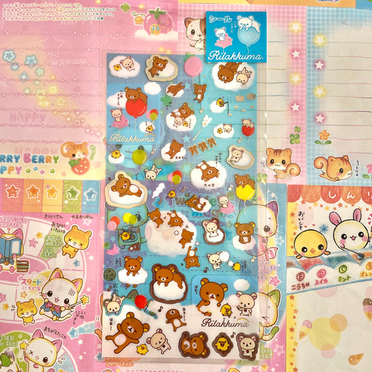 Rilakkuma Clouds Sticker Sheet