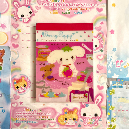 Berry Puppy Memo Pad