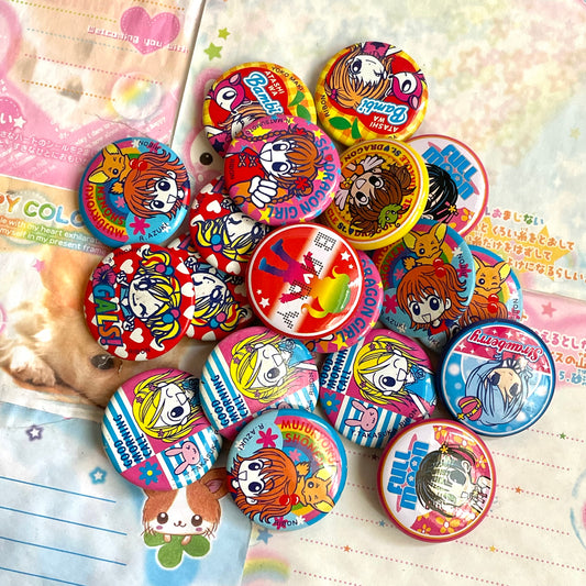 Retro Ribbon Button Pins