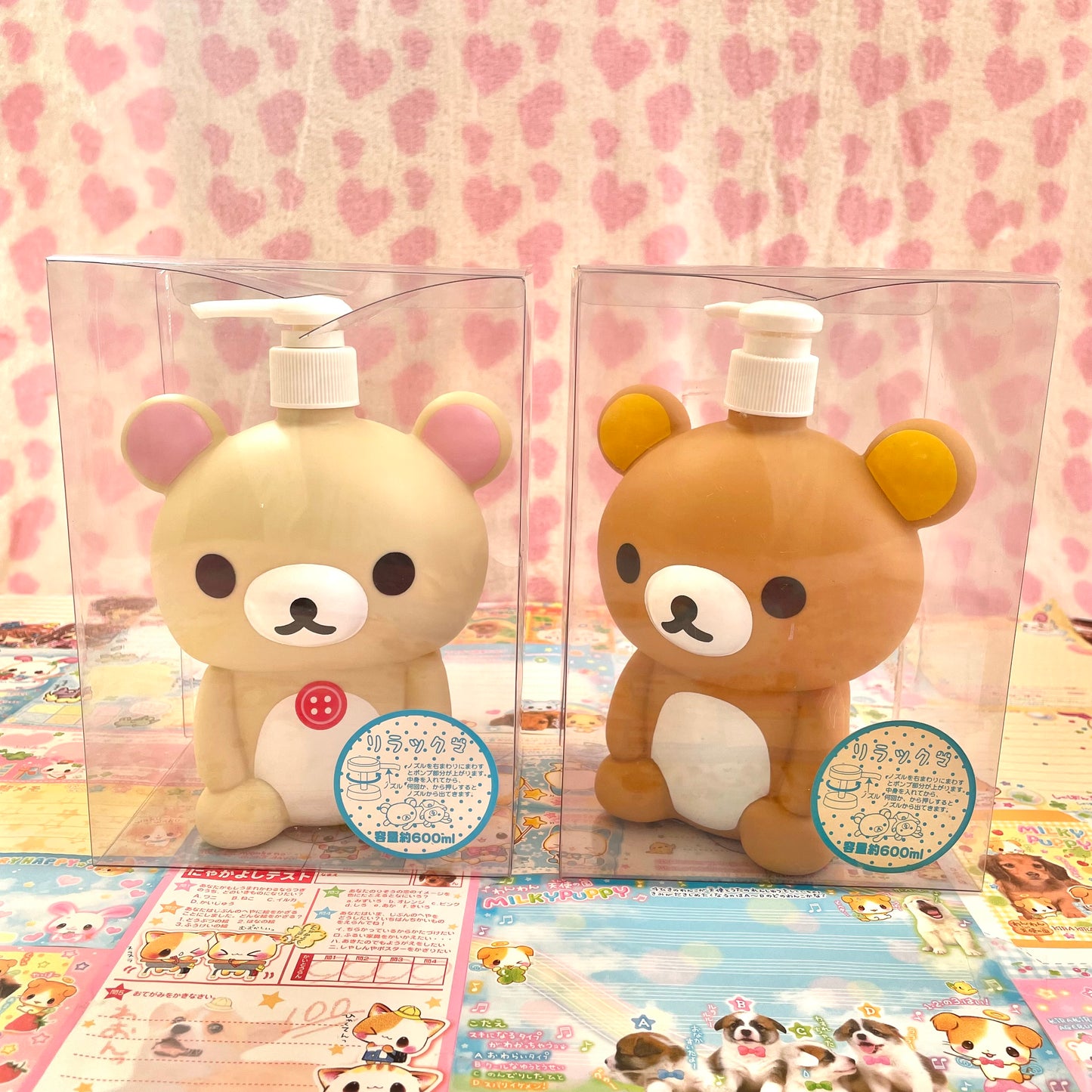 Rilakkuma & Korilakkuma Soap Bottles