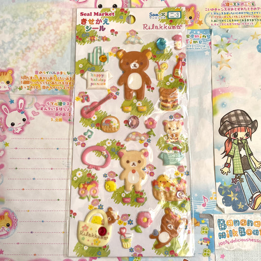 Rilakkuma Dress Up Sticker Sheet