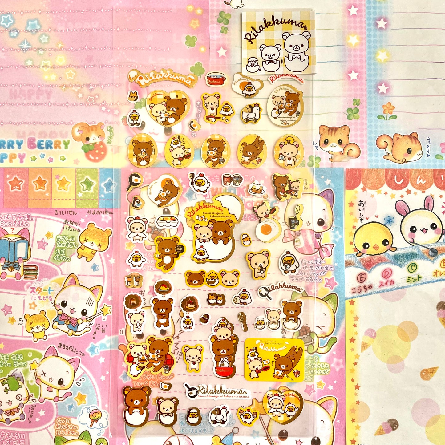 Rilakkuma Egg Clear Sticker Sheet