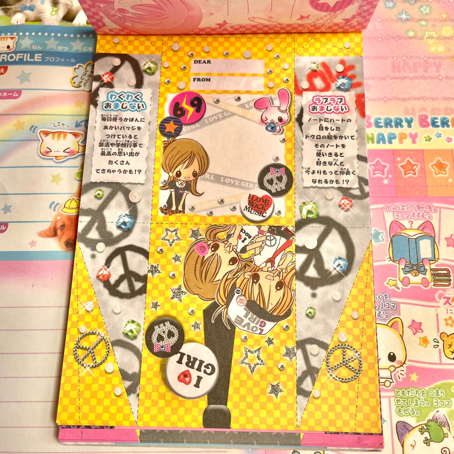 Love Girl Origami Memo Pad