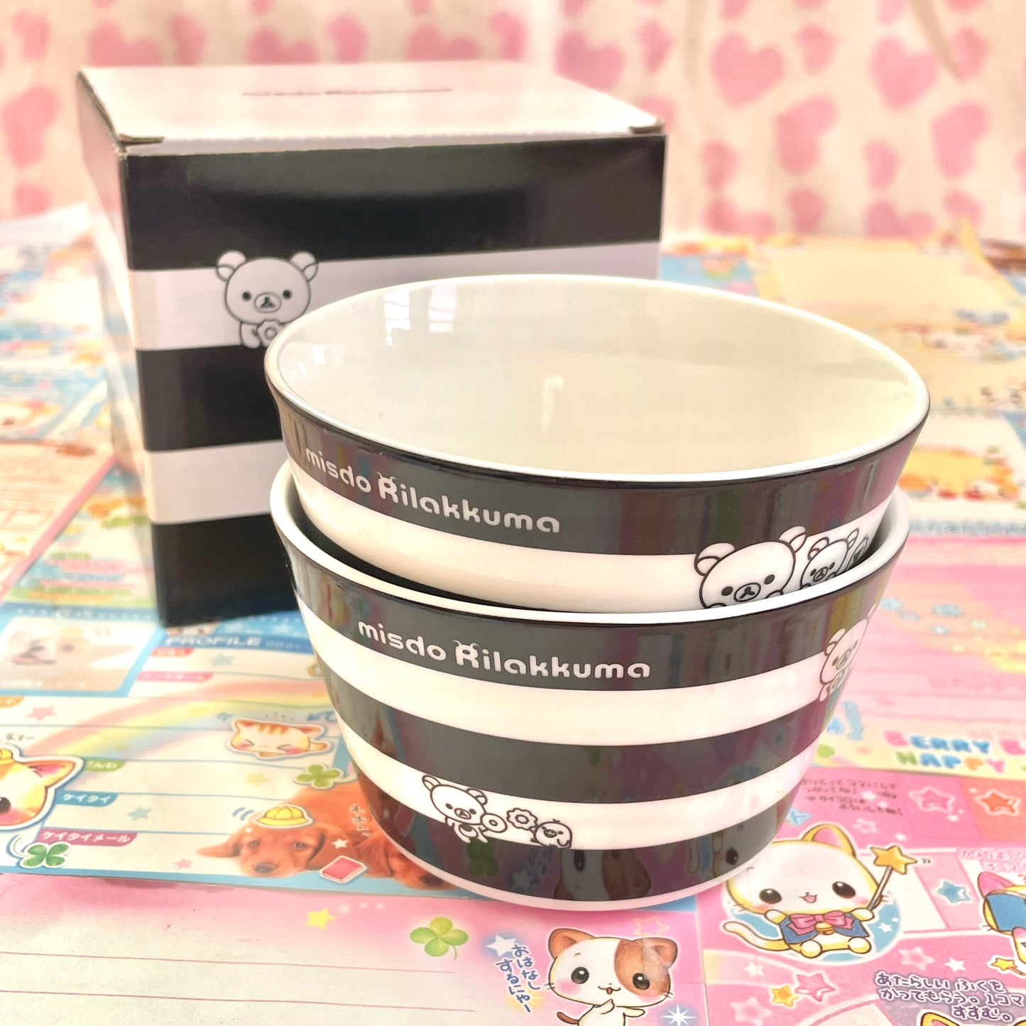 Misdo Rilakkuma Striped Bowl Set