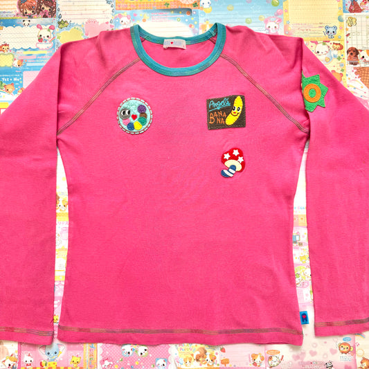 Angel Blue ♡ Patches Long-Sleeve T-Shirt