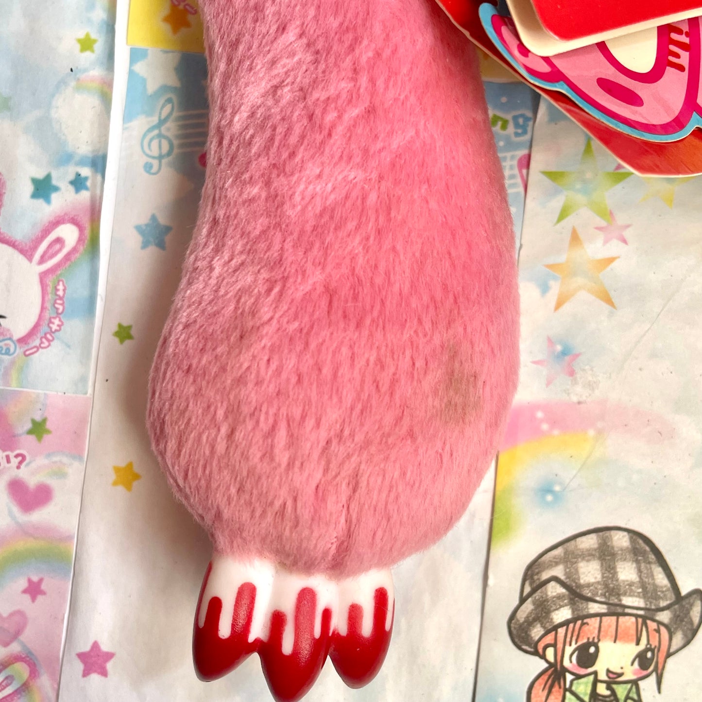 2008 Pink Gloomy Bear Arm Keychain