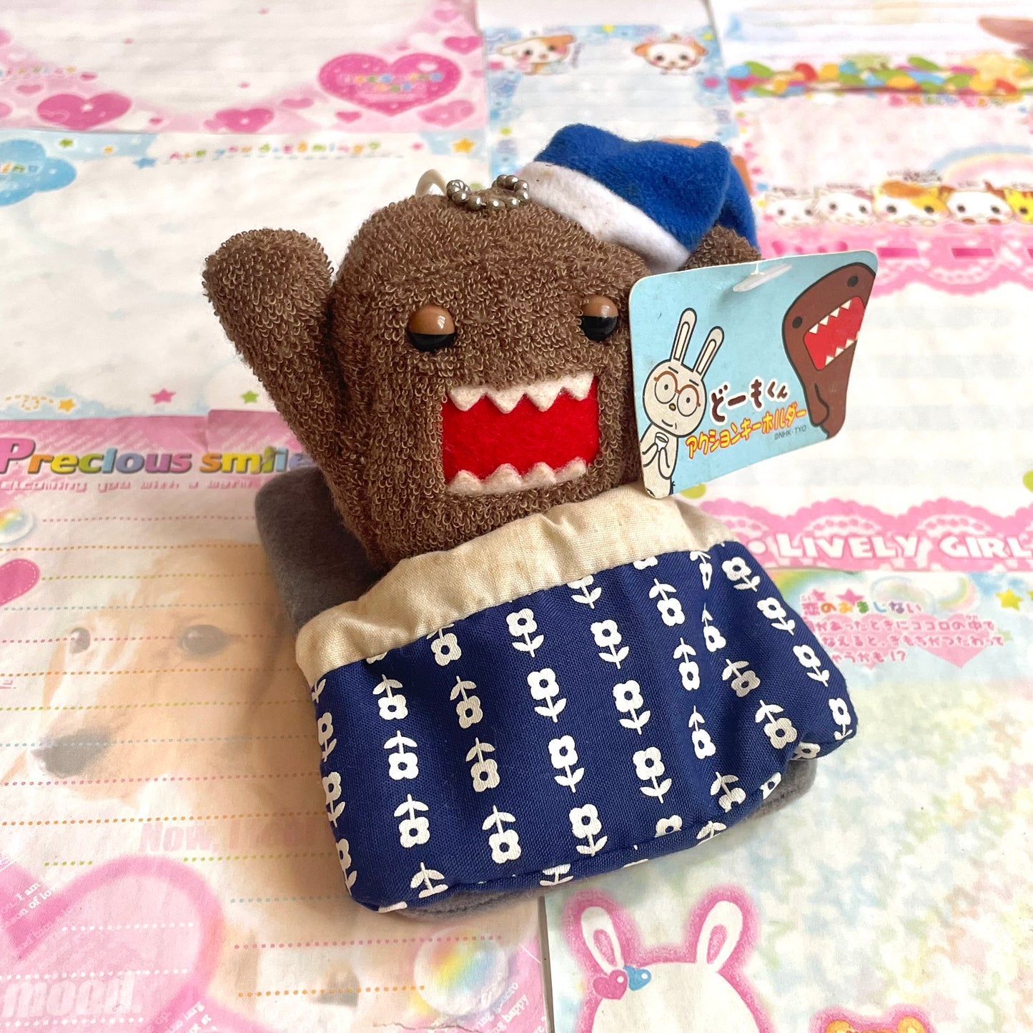 Domo-kun Sleeping Mascot Keychain