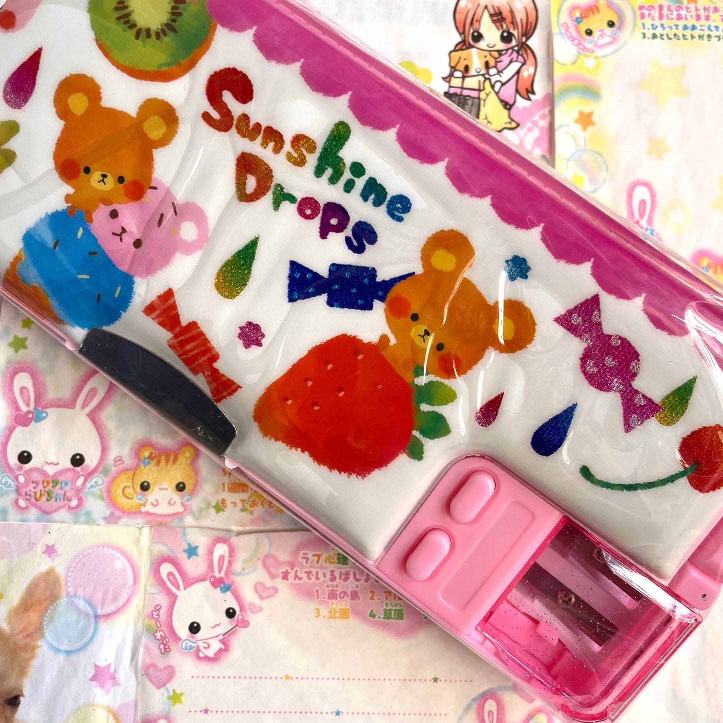 Sunshine Drops Compartments Pencil Case