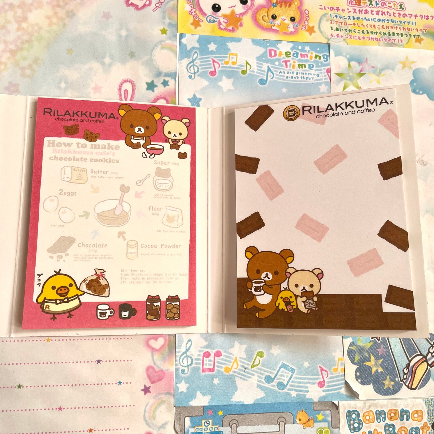 Rilakkuma Chocolate & Coffee Memo Book