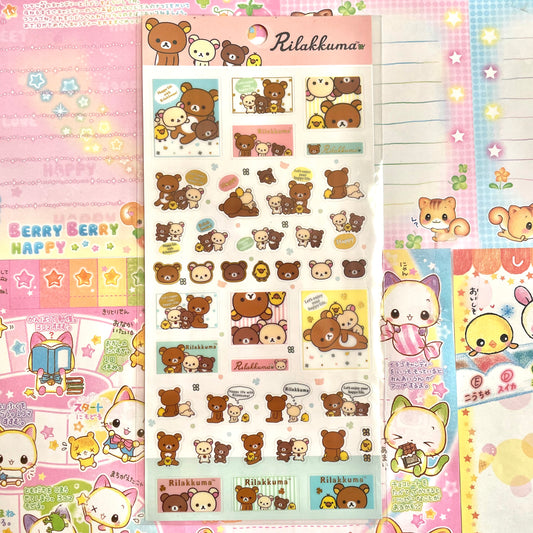 Rilakkuma Happy Life Sticker Sheet