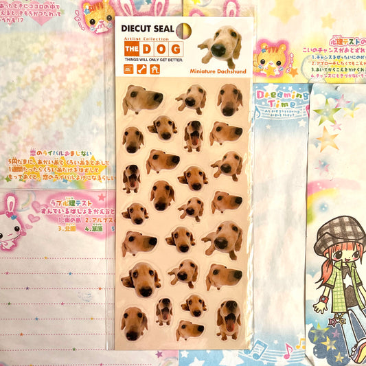 THE DOG Miniature Dachshund Sticker Sheet