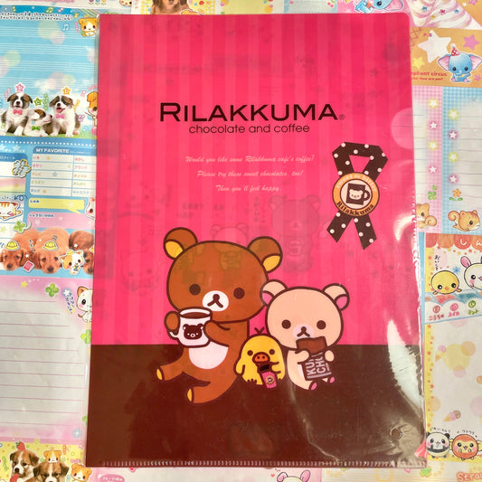 Rilakkuma Chocolate & Coffee Theme A4 File