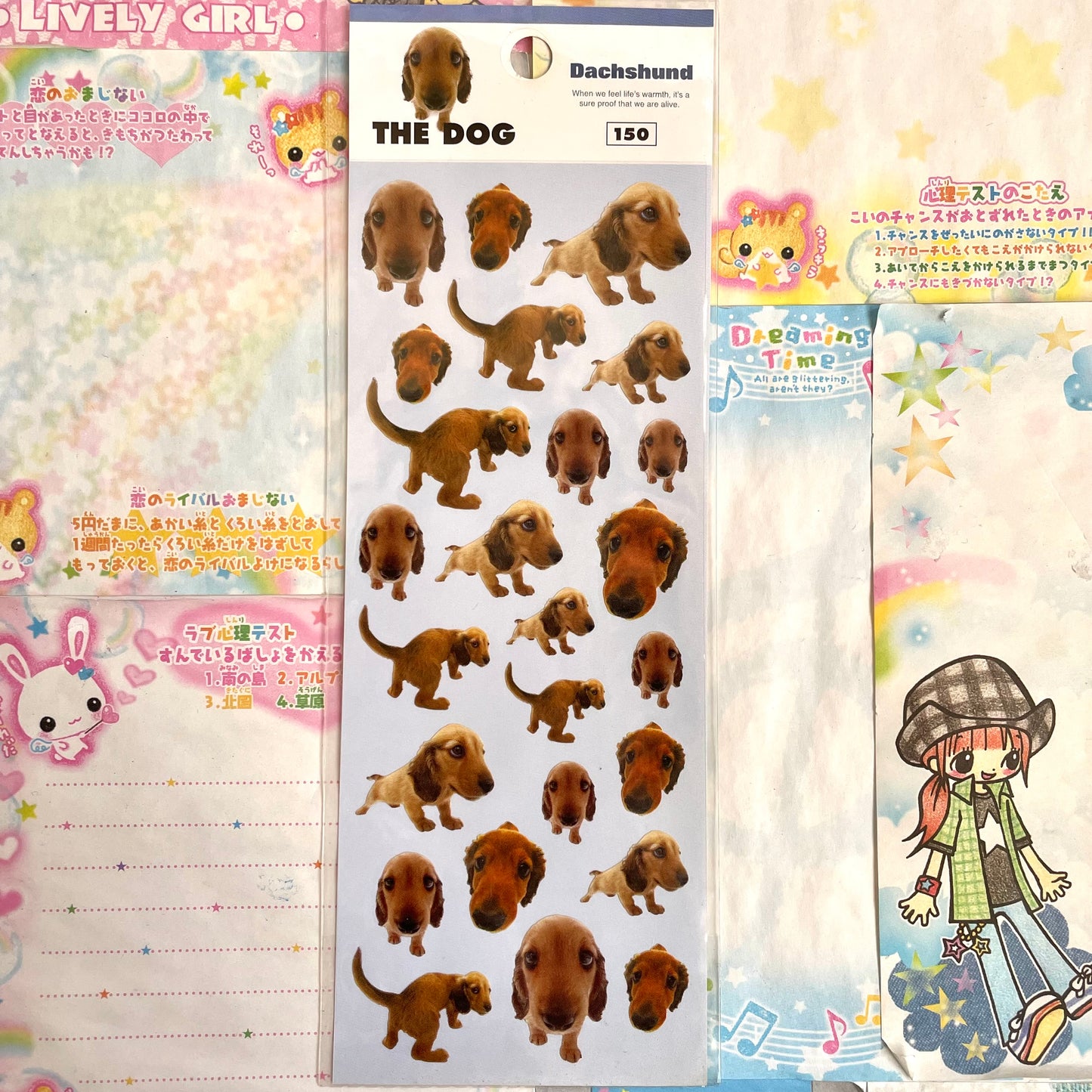 THE DOG Dachshund Sticker Sheet