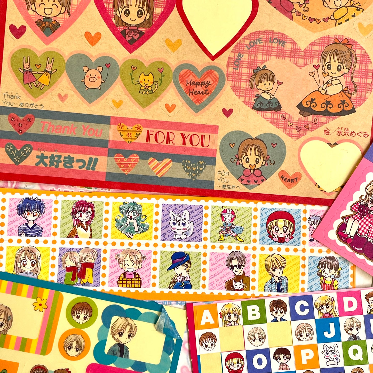 Retro Ribbon Sticker Set