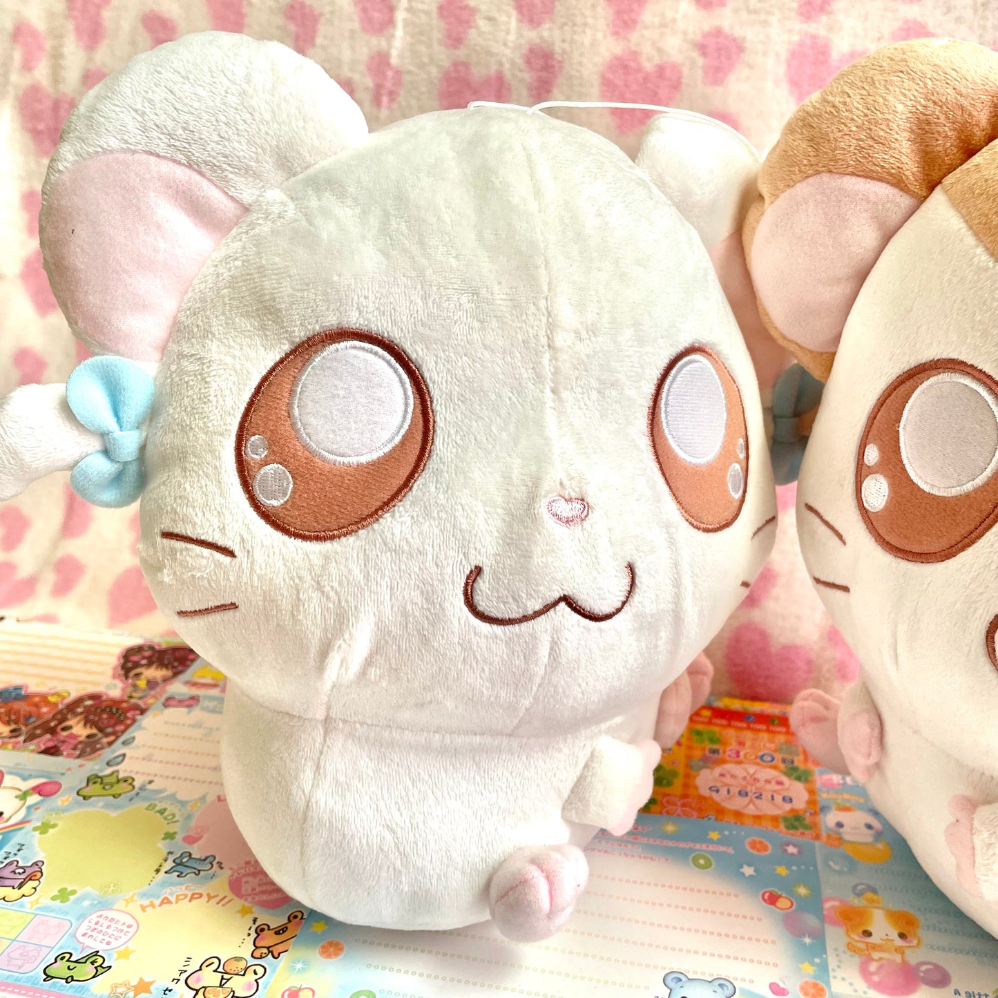 Hamtaro & Bijou I♡HAMUCHANS Large Plush Set