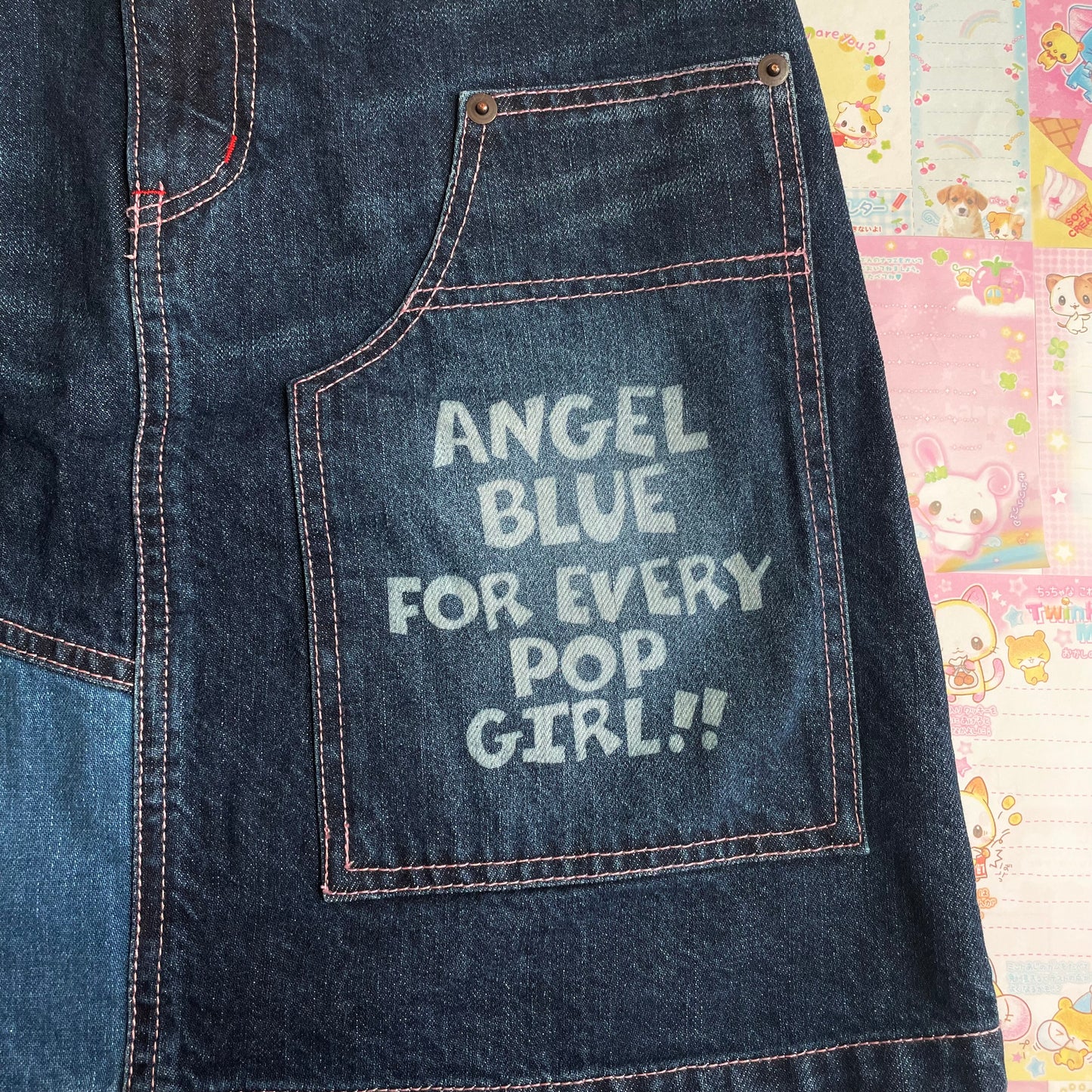 Angel Blue Denim Mini Skirt