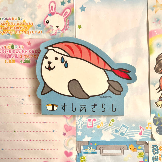 Sushi Seal Memo Pad