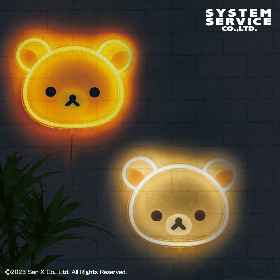 NEW BASIC RILAKKUMA Wall-Mounted Neon-Style LED Light Sign