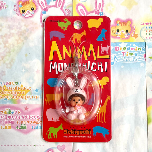 Animal Monchhichi Rabbit Strap