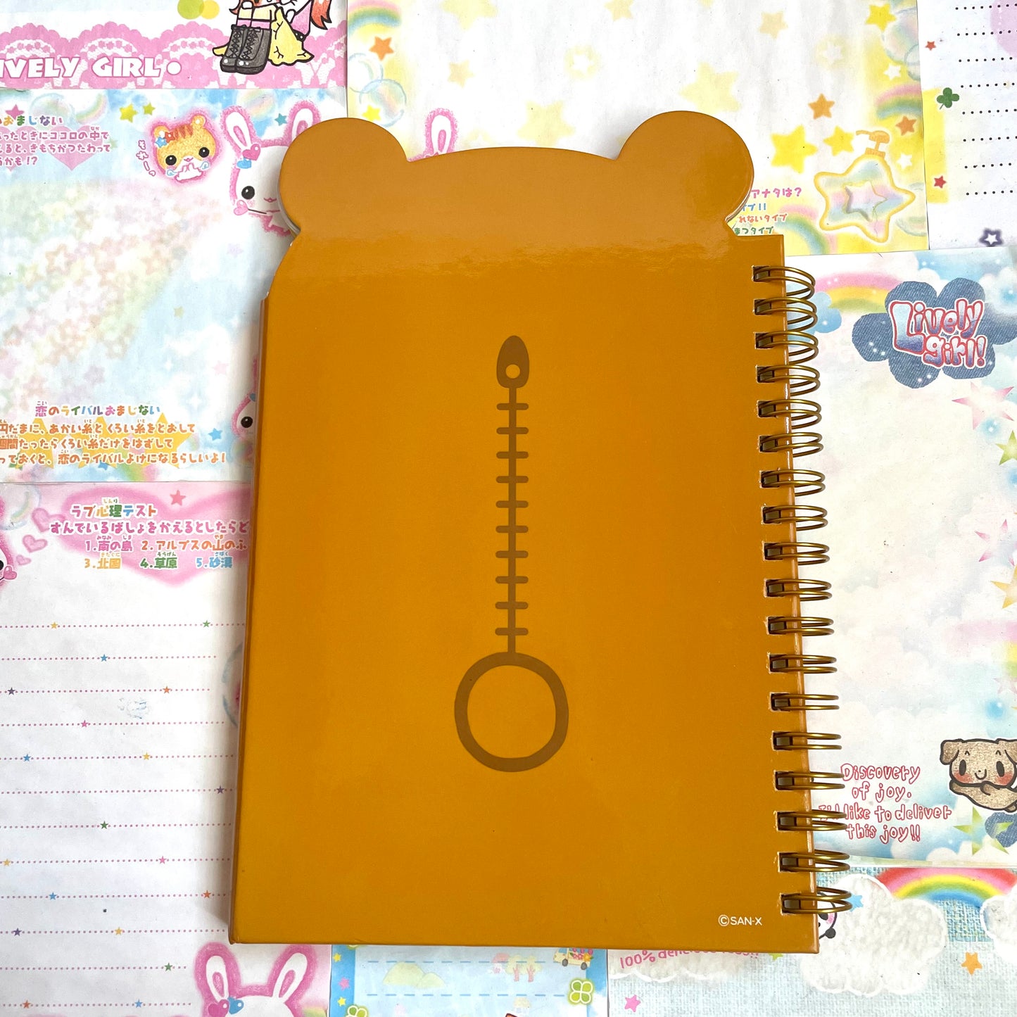 Rilakkuma Face Shaped Notebook