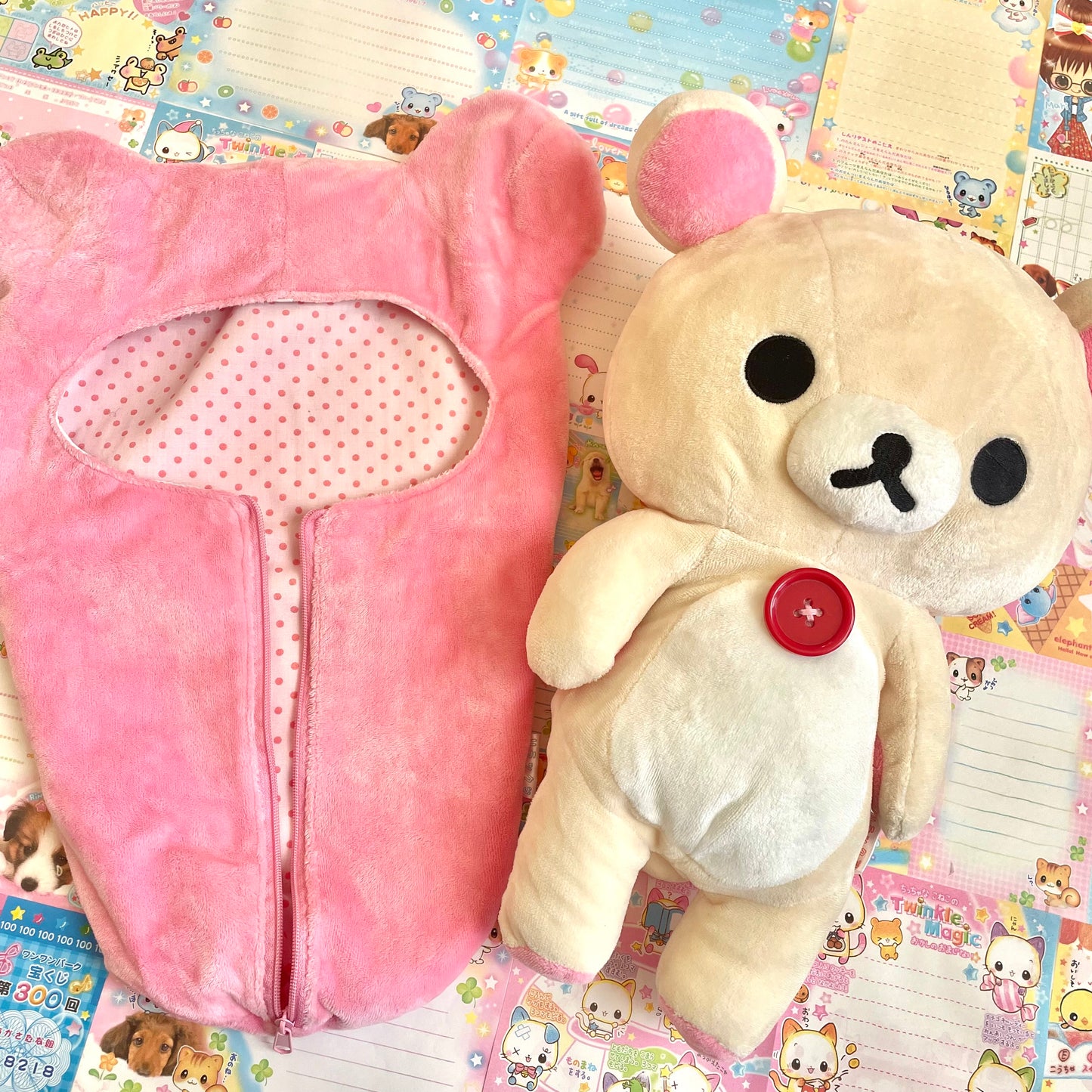 Korilakkuma in Reversible Sleeping Bag Plush