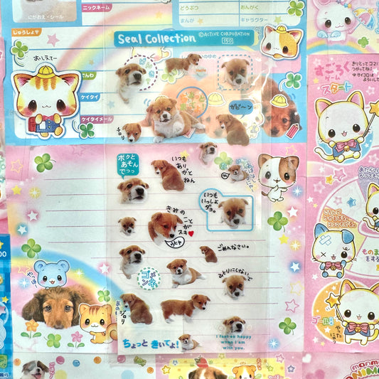 Dog Seal Collection Clear Sticker Sheet