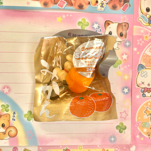 Snoopy Tasty Food Figure Strap - Orange