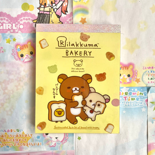 Rilakkuma Bakery Memo Pad