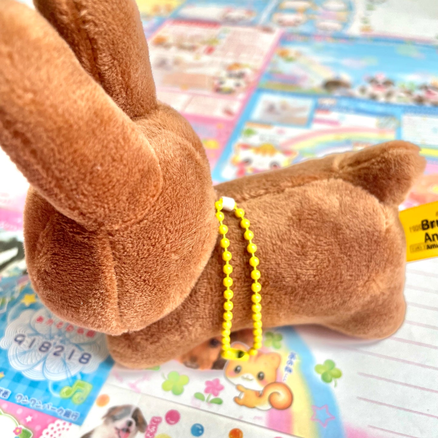 Bruna Animal Brown Rabbit Mascot Keychain