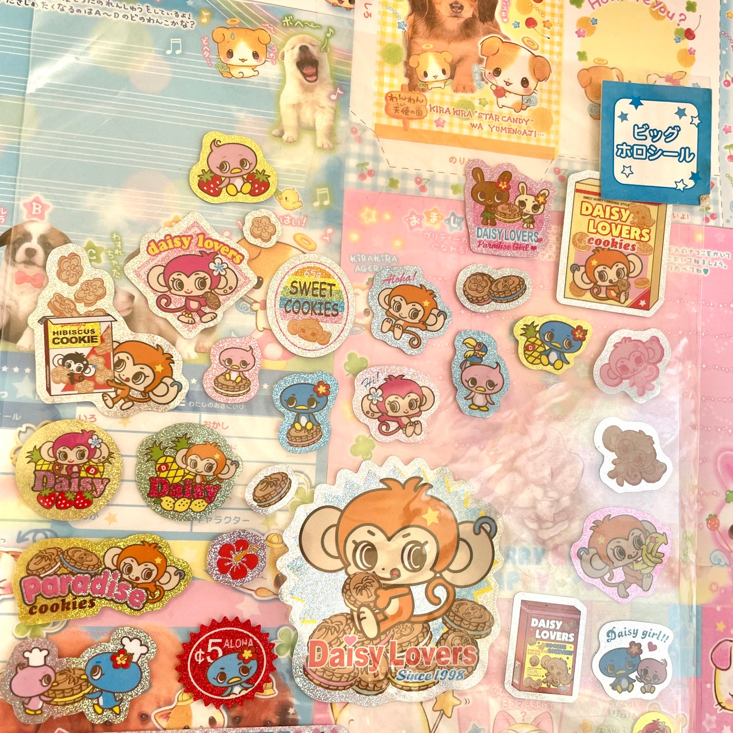 DAISY LOVERS Big Holographic Sticker Sheet