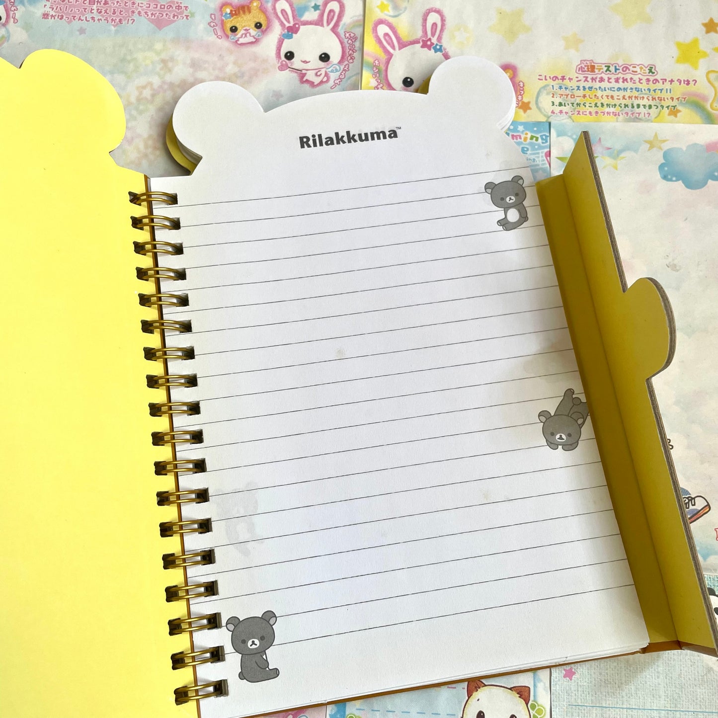 Rilakkuma Face Shaped Notebook