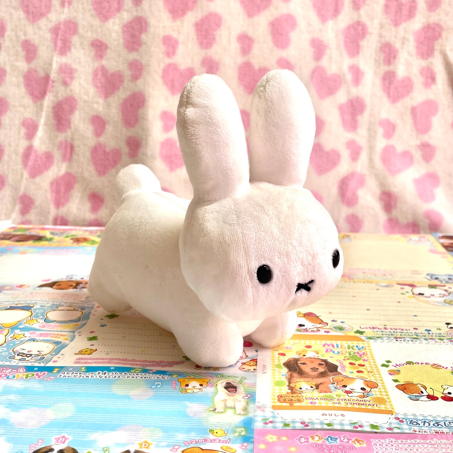 Bruna Animal White Rabbit Small Plush with Zipper