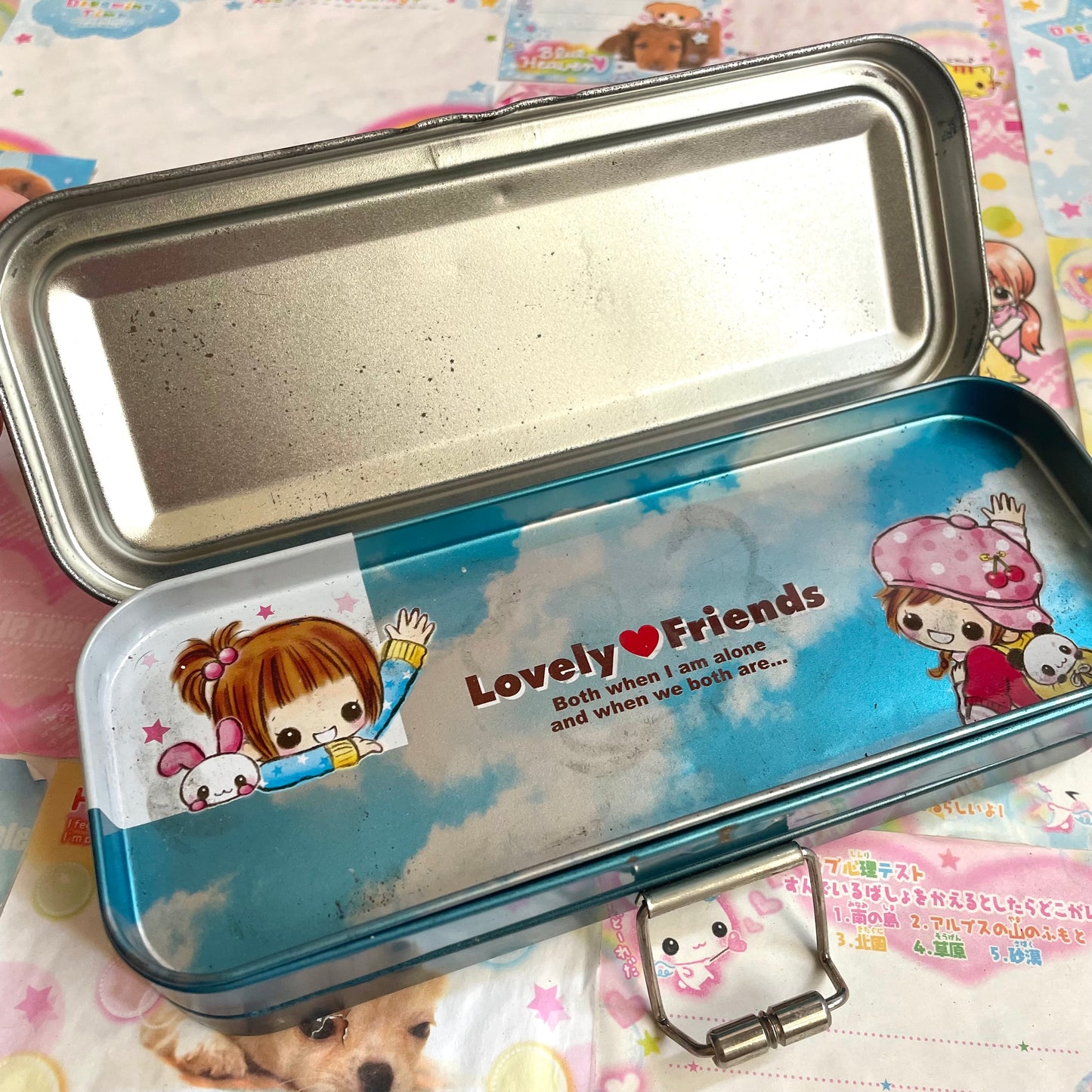 Lovely♡Friends Tin Can Pencil Case