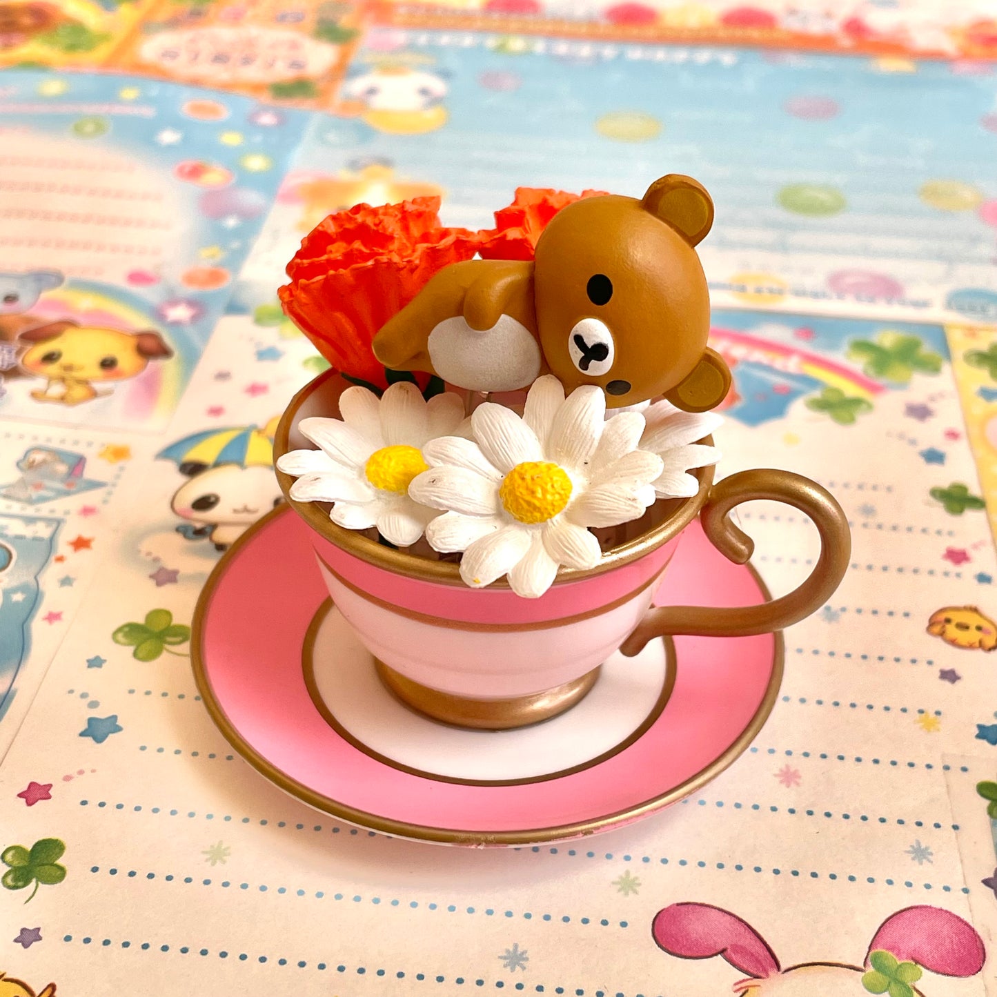 RE-MENT Rilakkuma Flower Teacup