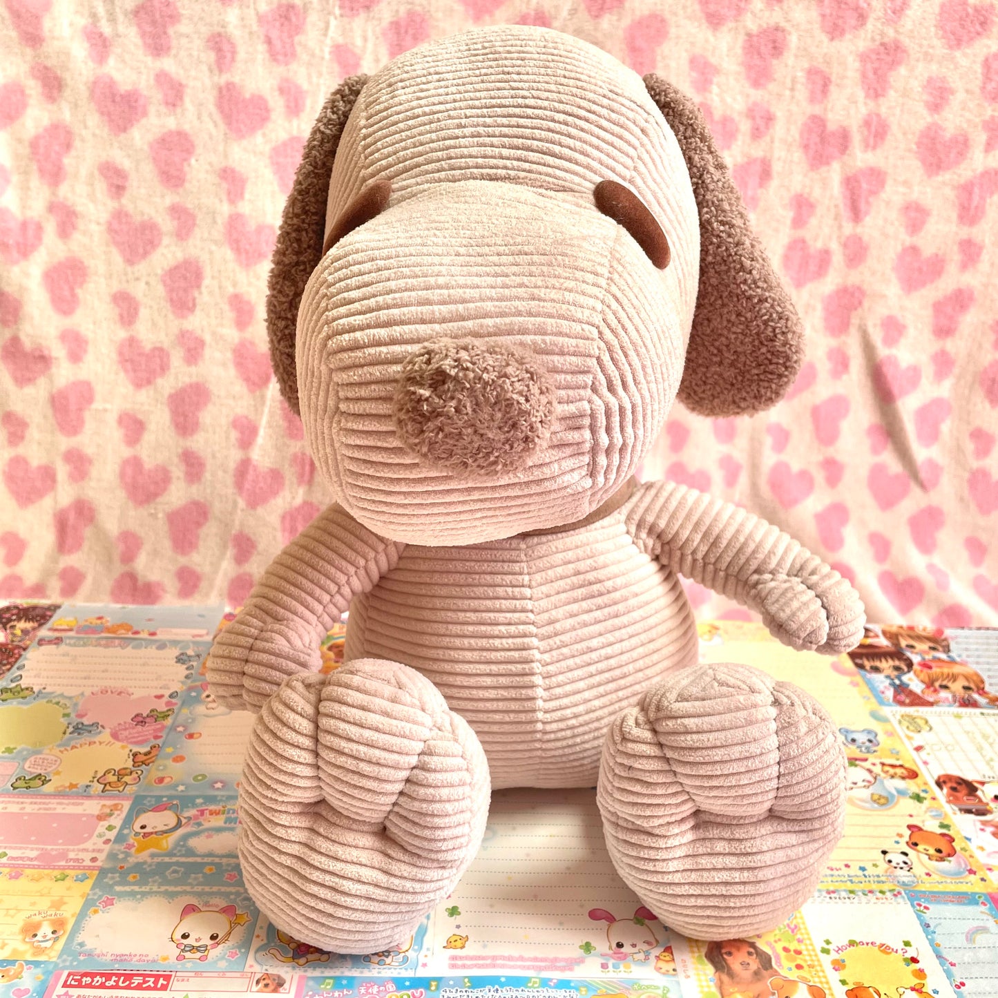 Snoopy Caramel Corduroy Mega Jumbo Plush