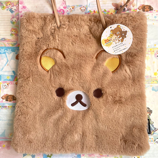 Rilakkuma 20th Anniversary Fur Tote Bag