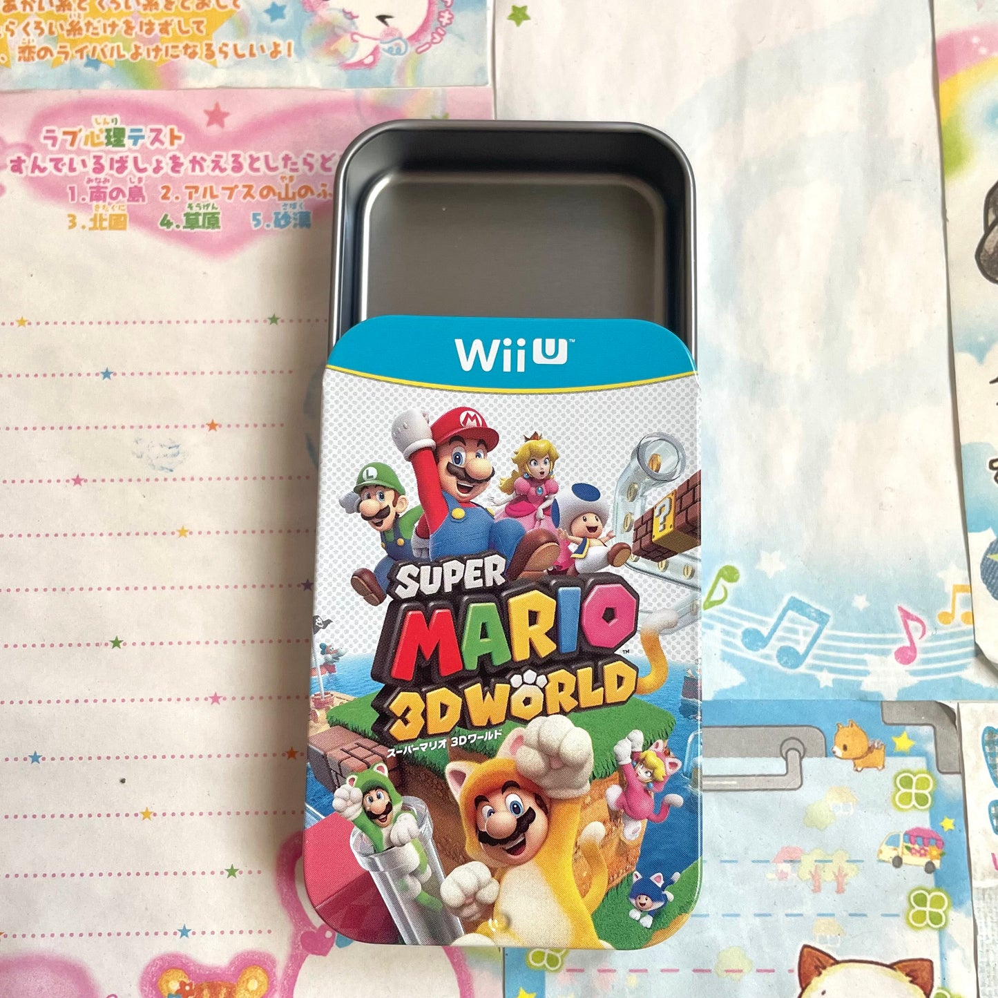 Super Mario 3D World Tin Can Case Collection