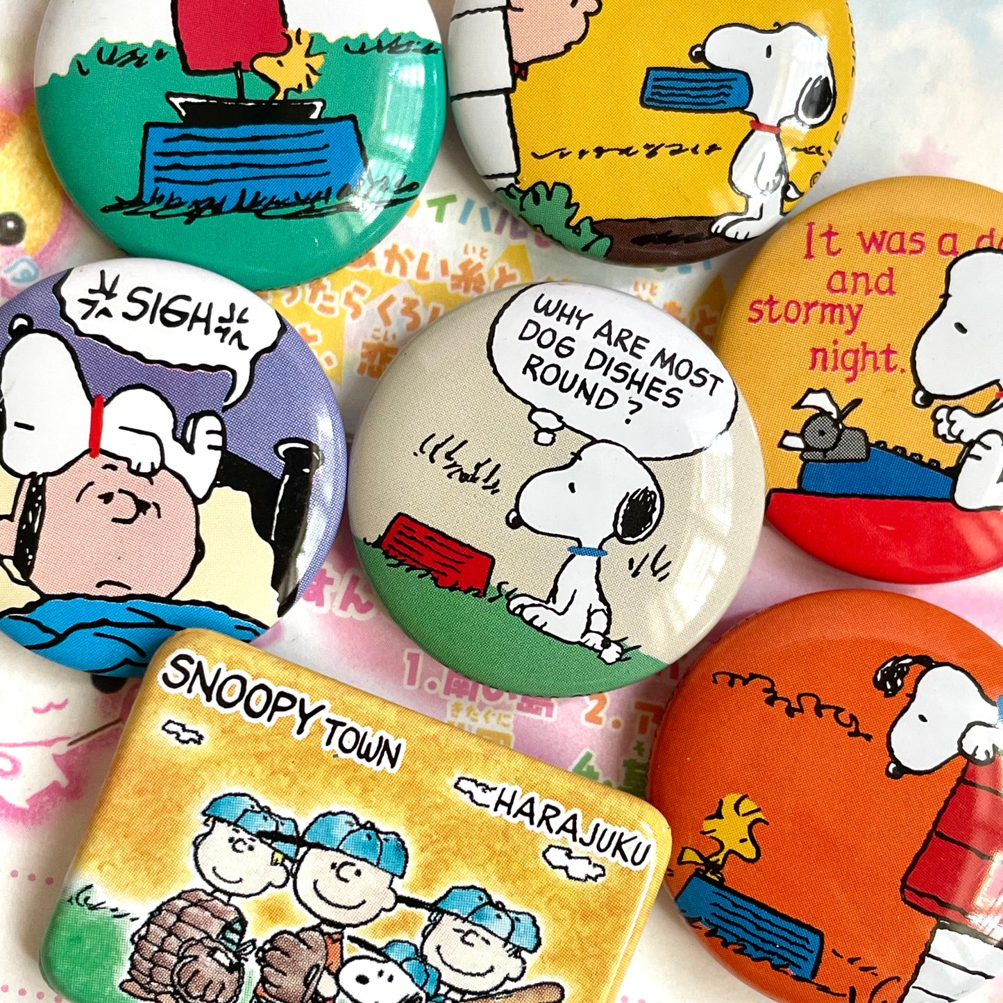 Snoopy Button Pins