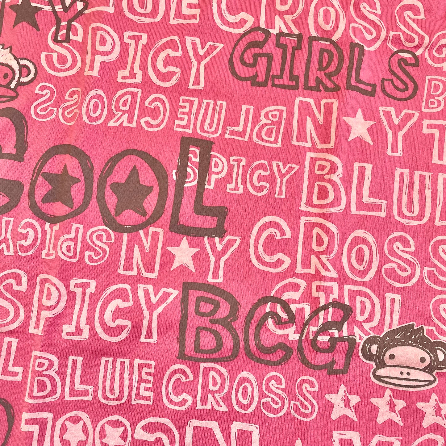 Blue♥︎Cross Girls - Pink Text Tank Top