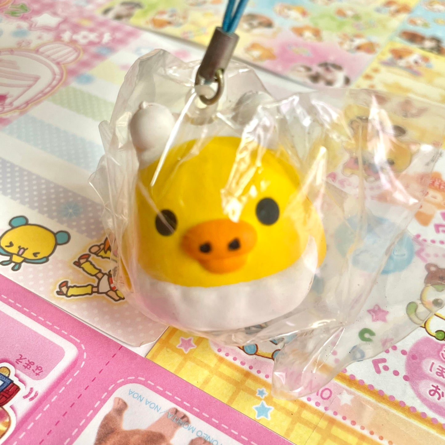 Rilakkuma Leisurely Cat Kiiroitori Squishy Strap