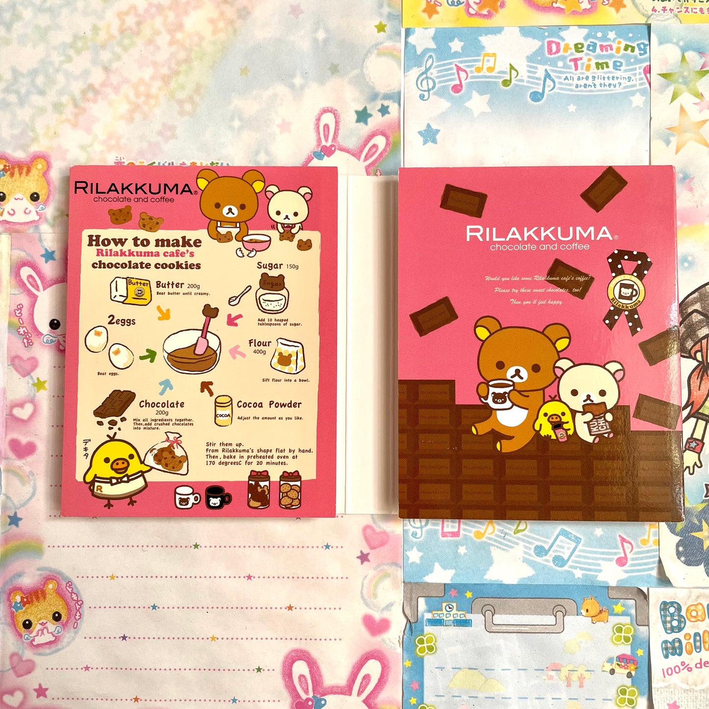 Rilakkuma Chocolate & Coffee Memo Book