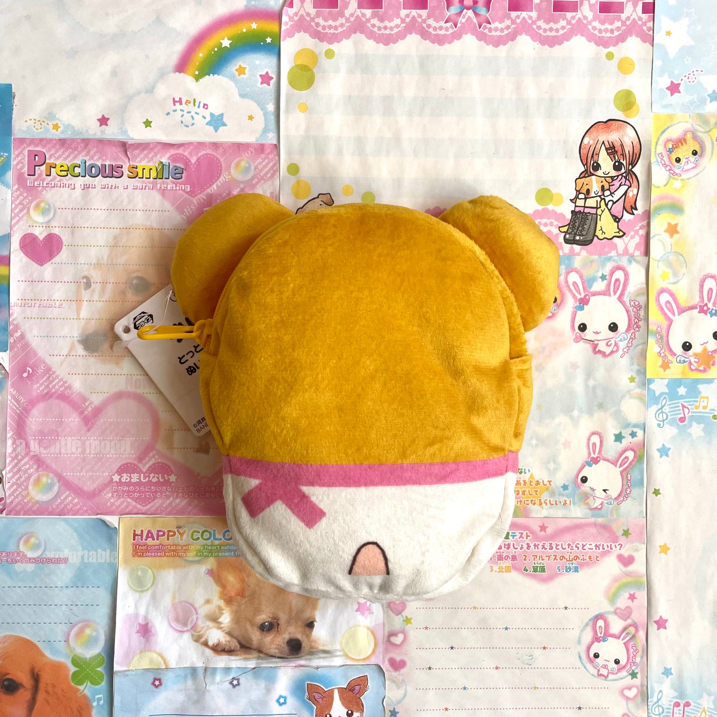 Hamtaro Muffler-chan Plush Pouch