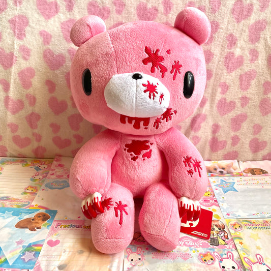 2008 Pink SL Sitting Gloomy Bear Plush (heavy blood ver.)