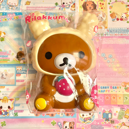 Rilakkuma Strawberry Rabbit Coin Bank